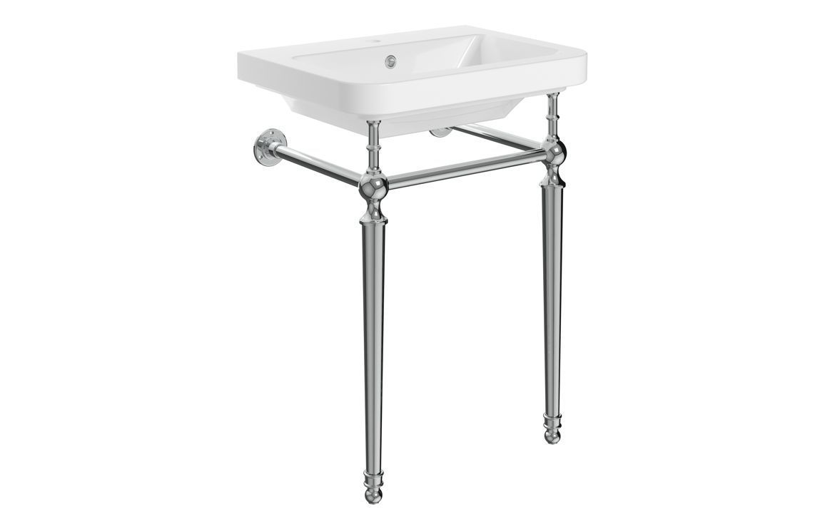 Cerys 610mm 1TH Console Basin - Chrome