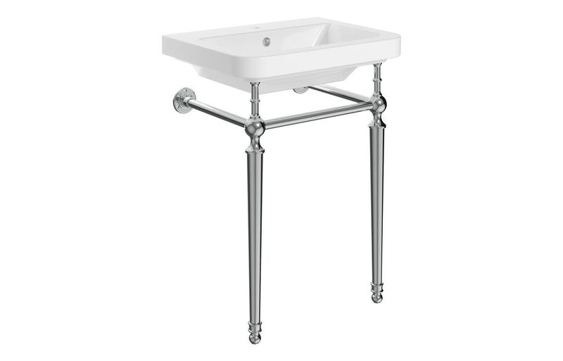 Cerys 610mm 1TH Console Basin - Chrome