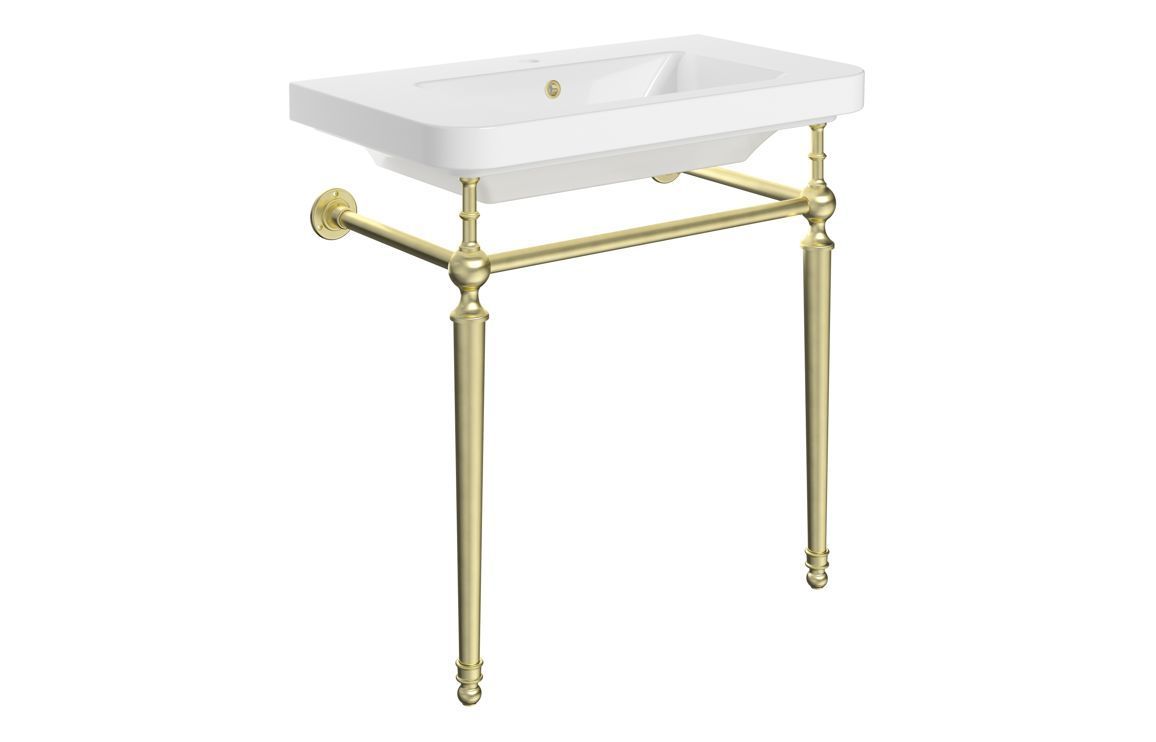 Cerys 810mm 1TH Console Basin - Brushed Brass