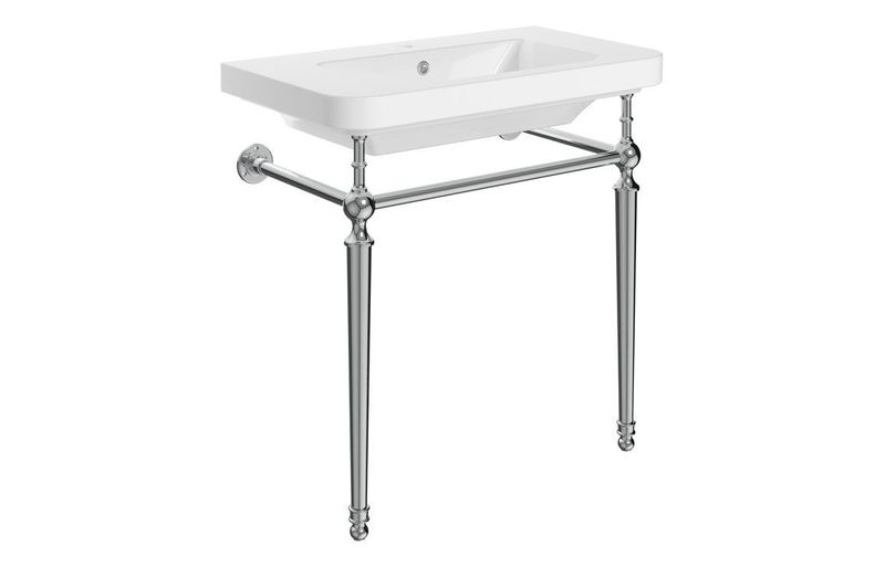 Cerys 810mm 1TH Console Basin - Chrome