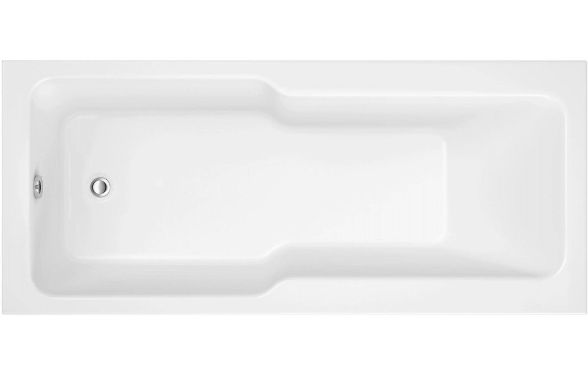 Ocean Straight 1700x750x550mm 0TH "C" Shower Bath w/Legs