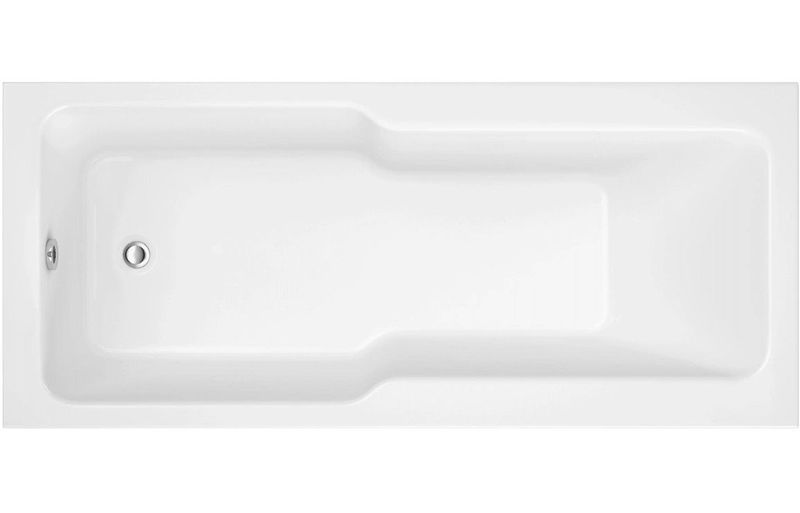 Ocean Straight 1700x750x550mm 0TH "C" Shower Bath w/Legs