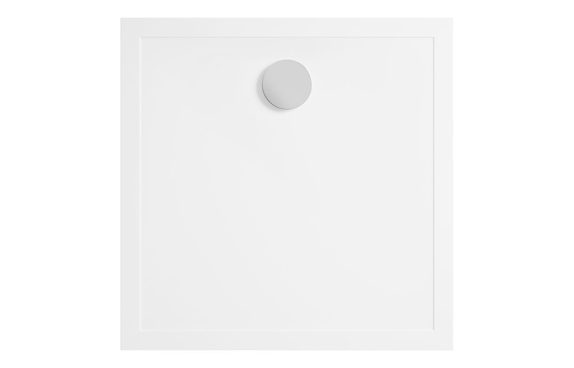 28mm Anti-Slip Ultra-Slim 900mm Square Tray & Waste