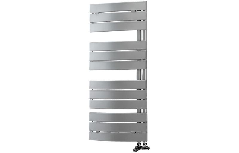 Penelope Curved Panel Ladder Radiator (550x1080x49mm) - Chrome