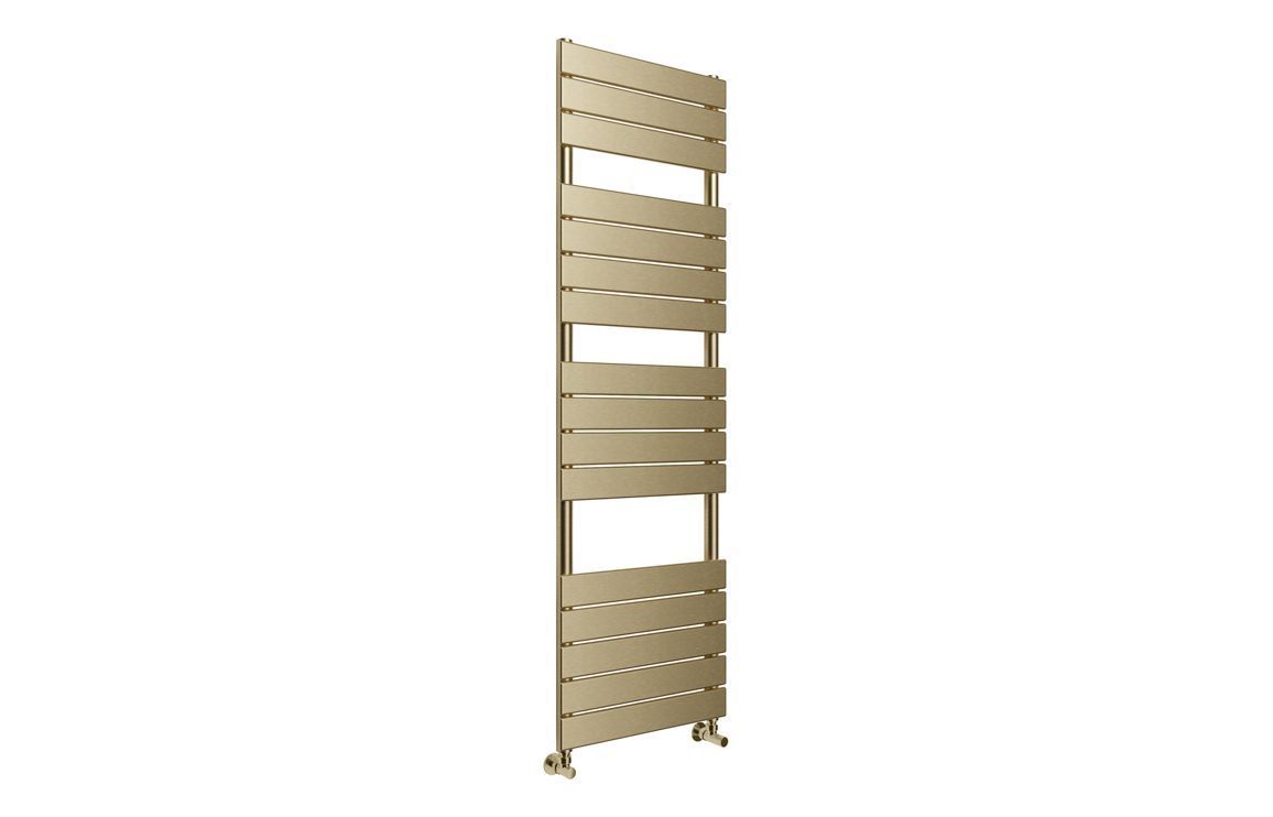 Troye Square Ladder Radiator (500x1500mm) - Brushed Brass