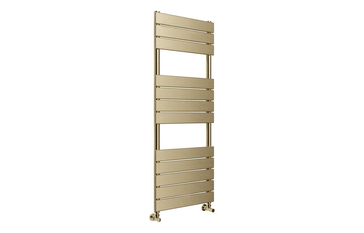 Troye Square Ladder Radiator (500x1200mm) - Brushed Brass