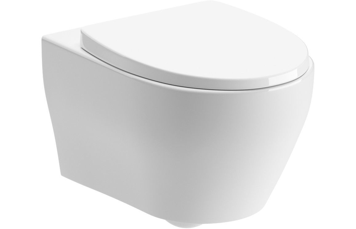Venice Rimless Wall Hung WC & Soft Close Seat
