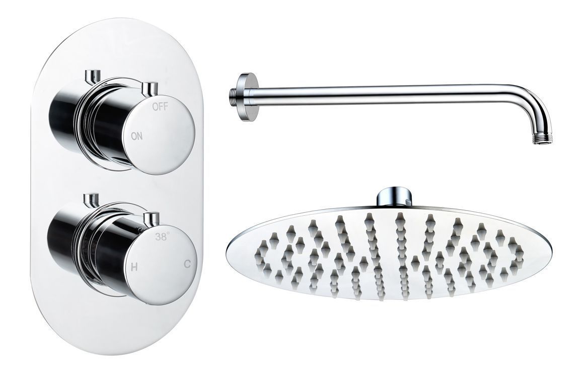 Austin Round Shower Valve & Kit Pack 1 - Chrome