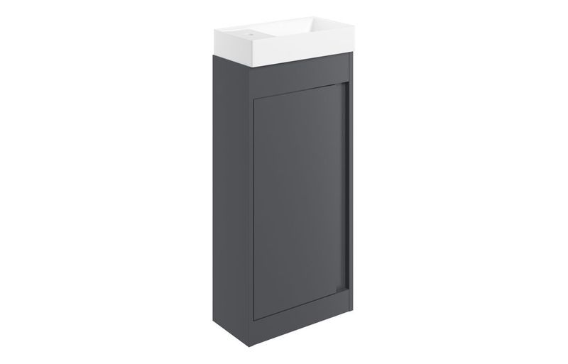 Aurora 410mm Floor Standing Unit Inc. Basin - Matt Graphite Grey