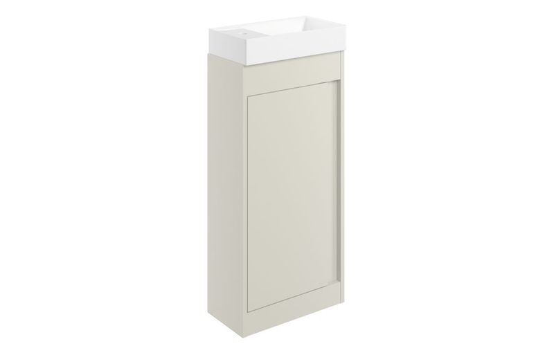 Aurora 410mm Floor Standing Unit Inc. Basin - Matt Latte
