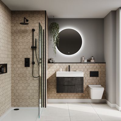 Fibo Urban - Rough Cement (Hexagonal)