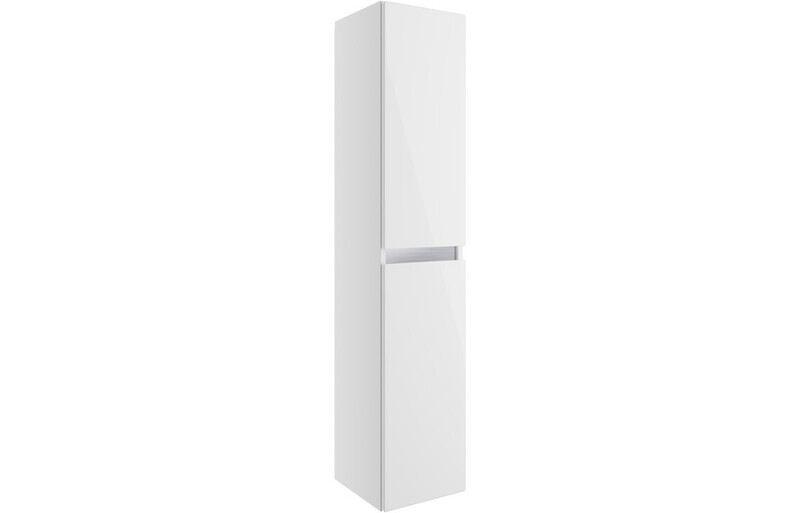 Tenby 300mm 2 Door Wall Hung Tall Unit - White Gloss