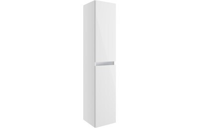 Tenby 300mm 2 Door Wall Hung Tall Unit - White Gloss