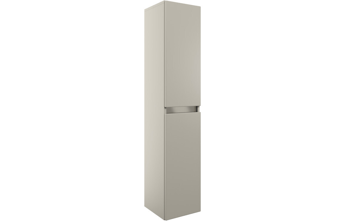 Tenby 300mm 2 Door Wall Hung Tall Unit - Latte