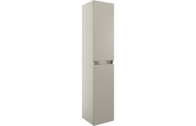 Tenby 300mm 2 Door Wall Hung Tall Unit - Latte