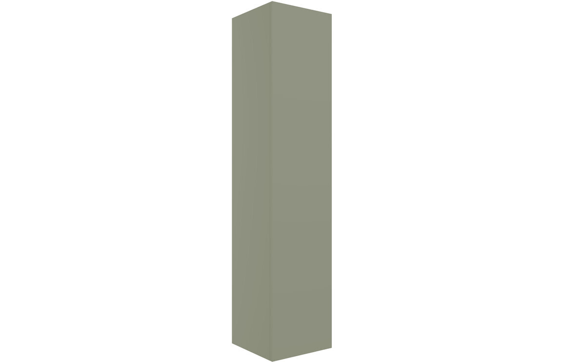 Carmarthen 350mm Wall Hung 1 Door Tall Unit - Matt Olive Green