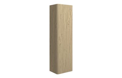 Risca 350mm Wall Hung 1 Door Tall Unit - Textured Oak