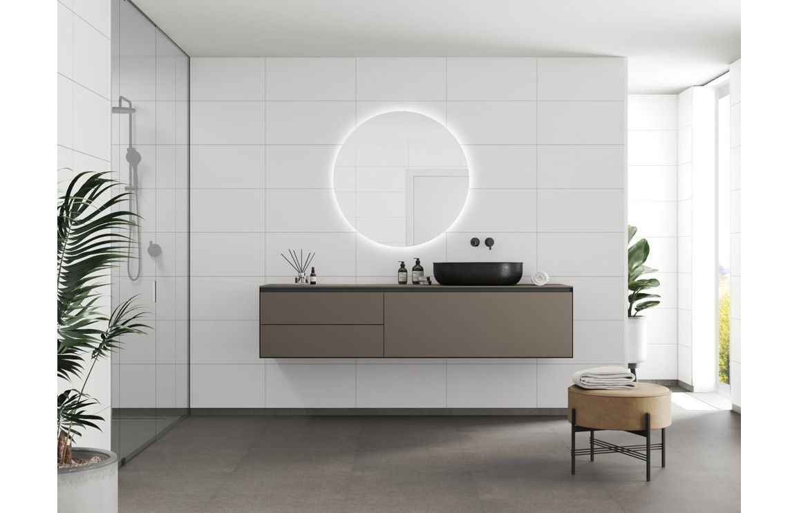 Fibo Contemporary - White Contrast (Tile Effect)