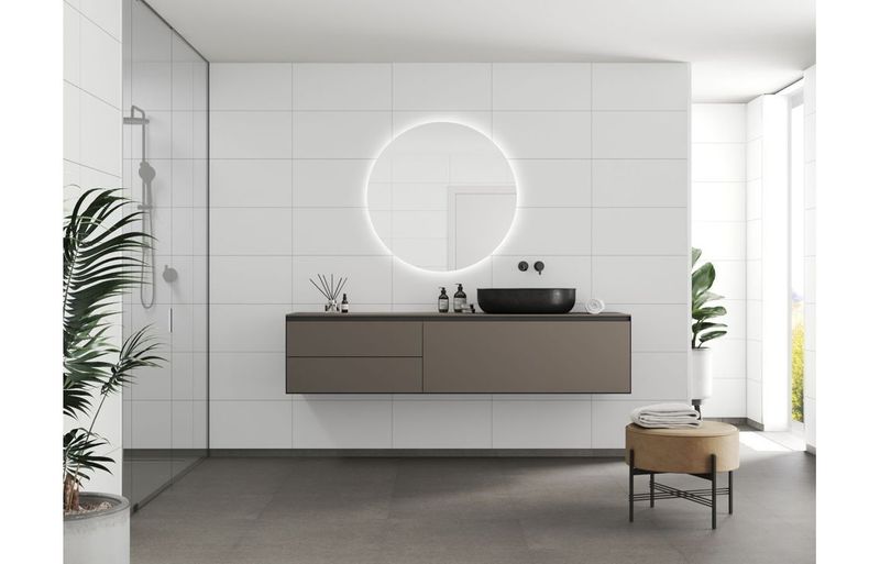 Fibo Contemporary - White Contrast (Tile Effect)