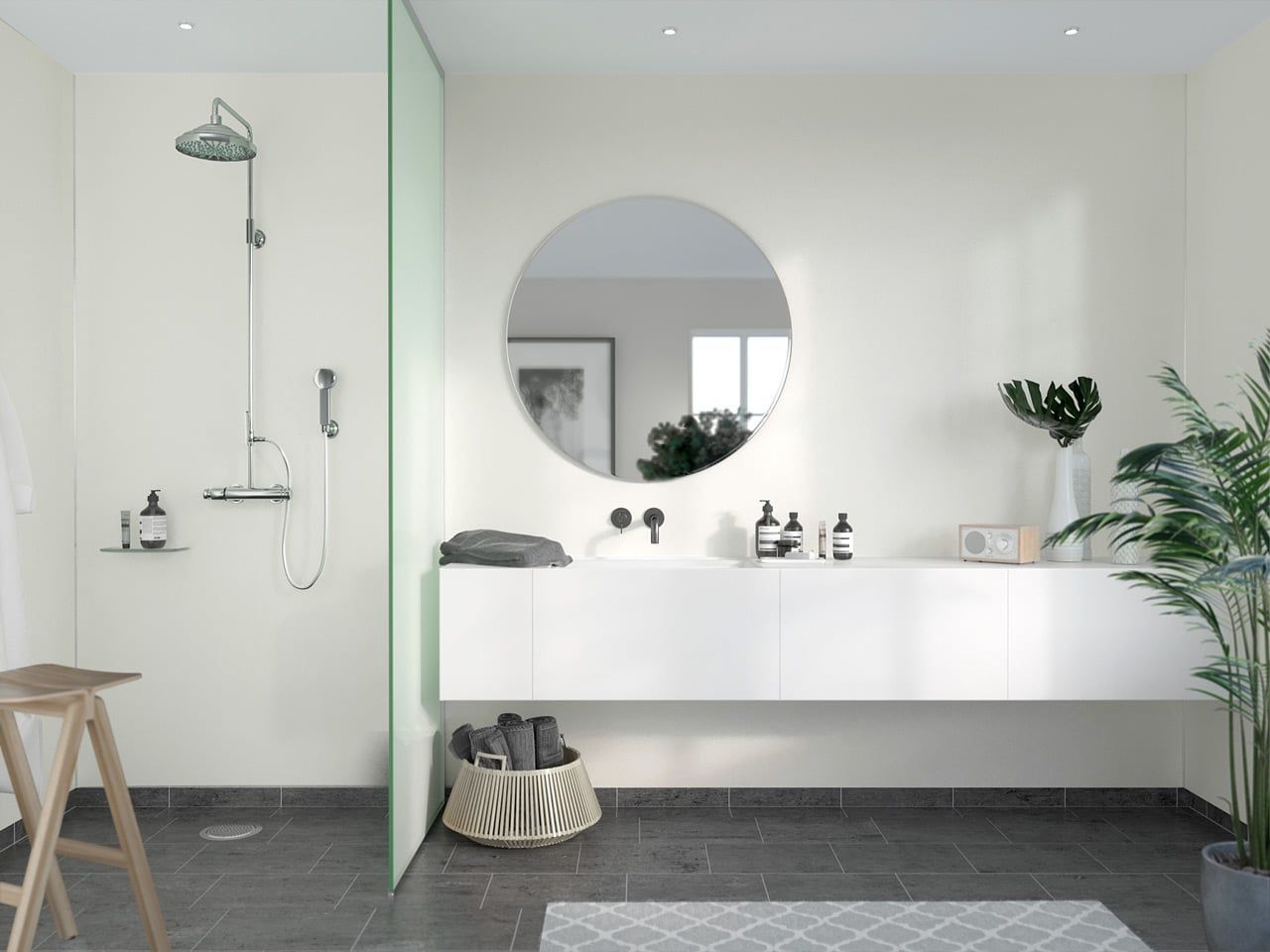 Fibo Timeless - Crystal White - Silk (Plain Panel)