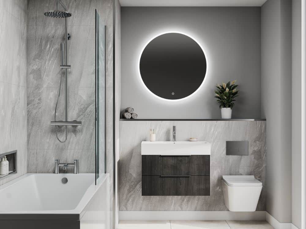 Fibo Scandinavian - Grey Stone (Tile Effect)