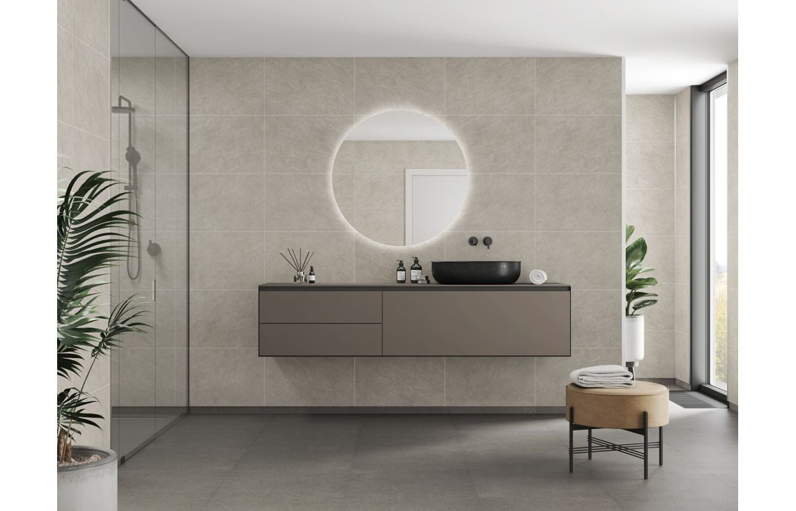 Fibo Scandinavian - Grey Sahara (Tile Effect) Fibo Scandinavian - Grey Sahara (Tile Effect)