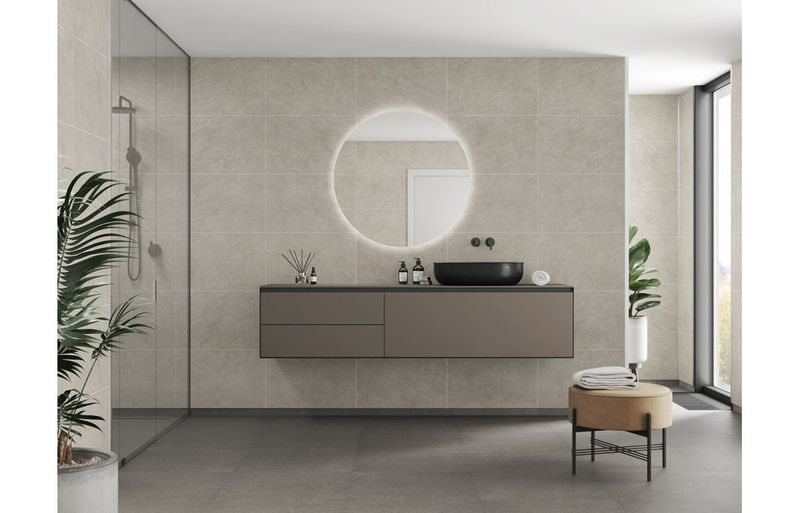 Fibo Scandinavian - Grey Sahara (Tile Effect)