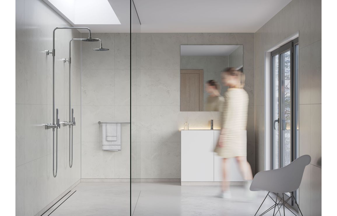 Fibo Marble - White Marble (Tile Effect)