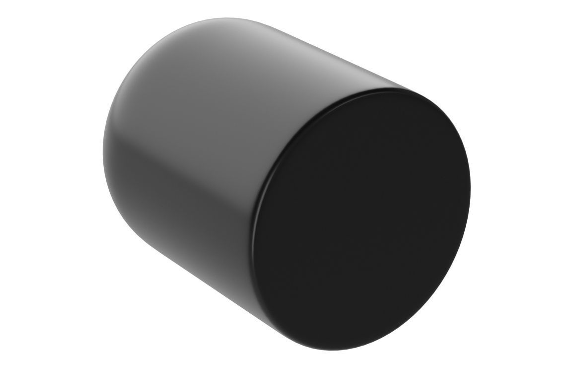 23mm Modern Knob Handle - Matt Black