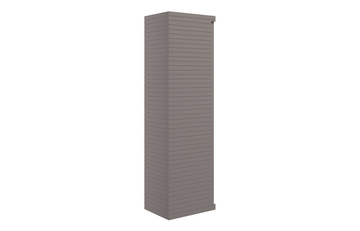 Chepstow 350mm Wall Hung 1 Door Tall Unit - Matt Taupe