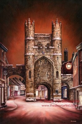 Monk Bar, Silent Night. Paper Giclée Prints and Canvas Giclée Prints available. ORIGINAL AVAILABLE