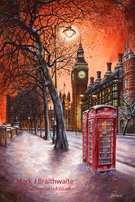 Westminster London, Limited Edition Paper Giclée Prints available.