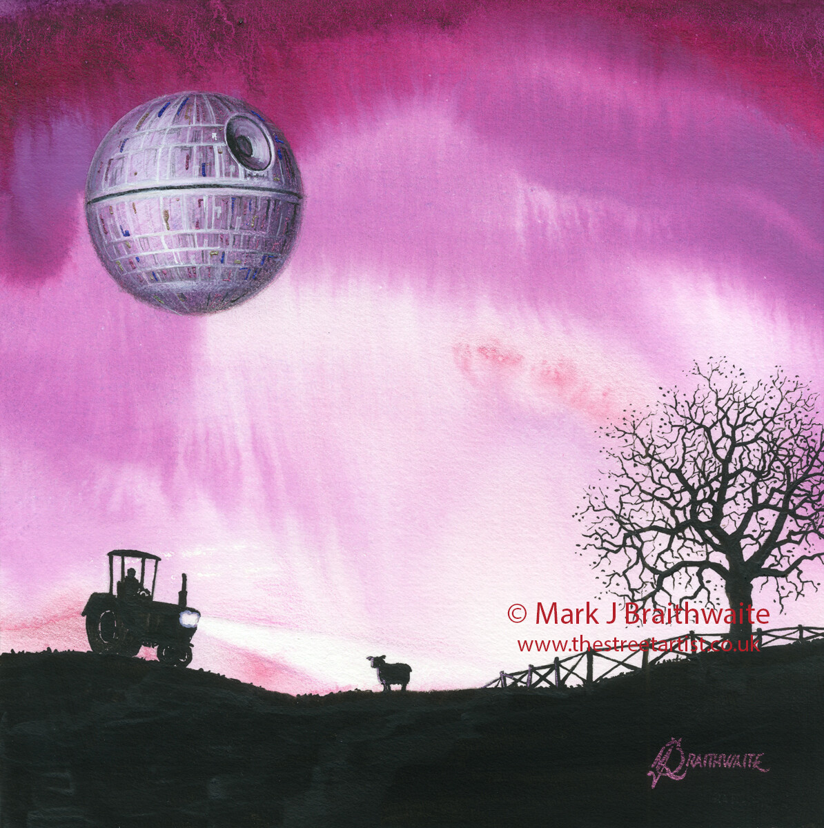 RY2: The Republic... of Yorkshire 2. Caught in a Tractor Beam,  Print &amp; Original (size options available)
