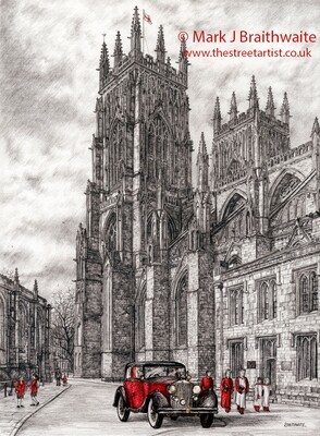 TOR5: The Two Towers, York Minster Print (size options available)