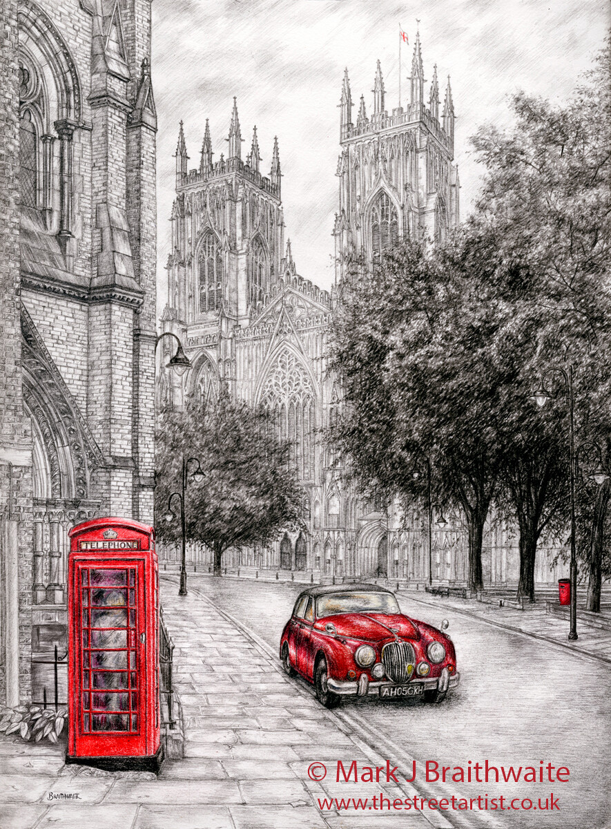 TOR2: An Inspector Calls, York Minster from Duncombe Place Print (size options available)