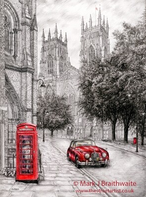 TOR2: An Inspector Calls, York Minster from Duncombe Place Print (size options available)