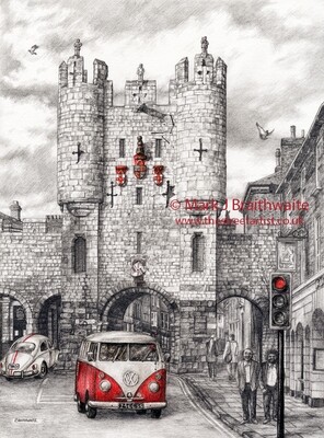 TOR8: The View from the Bar, Micklegate Bar, York Print (size options available)