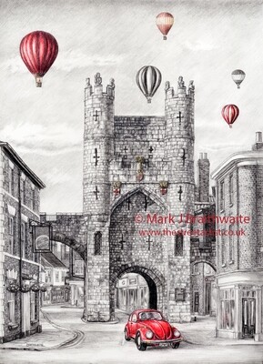 TOR3: Bar Humbug, Monk Bar, York Print (size options and ORIGINAL available)