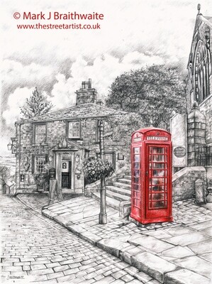 TOR13: The Black Bull, Haworth, West Yorkshire. Print (size options available)