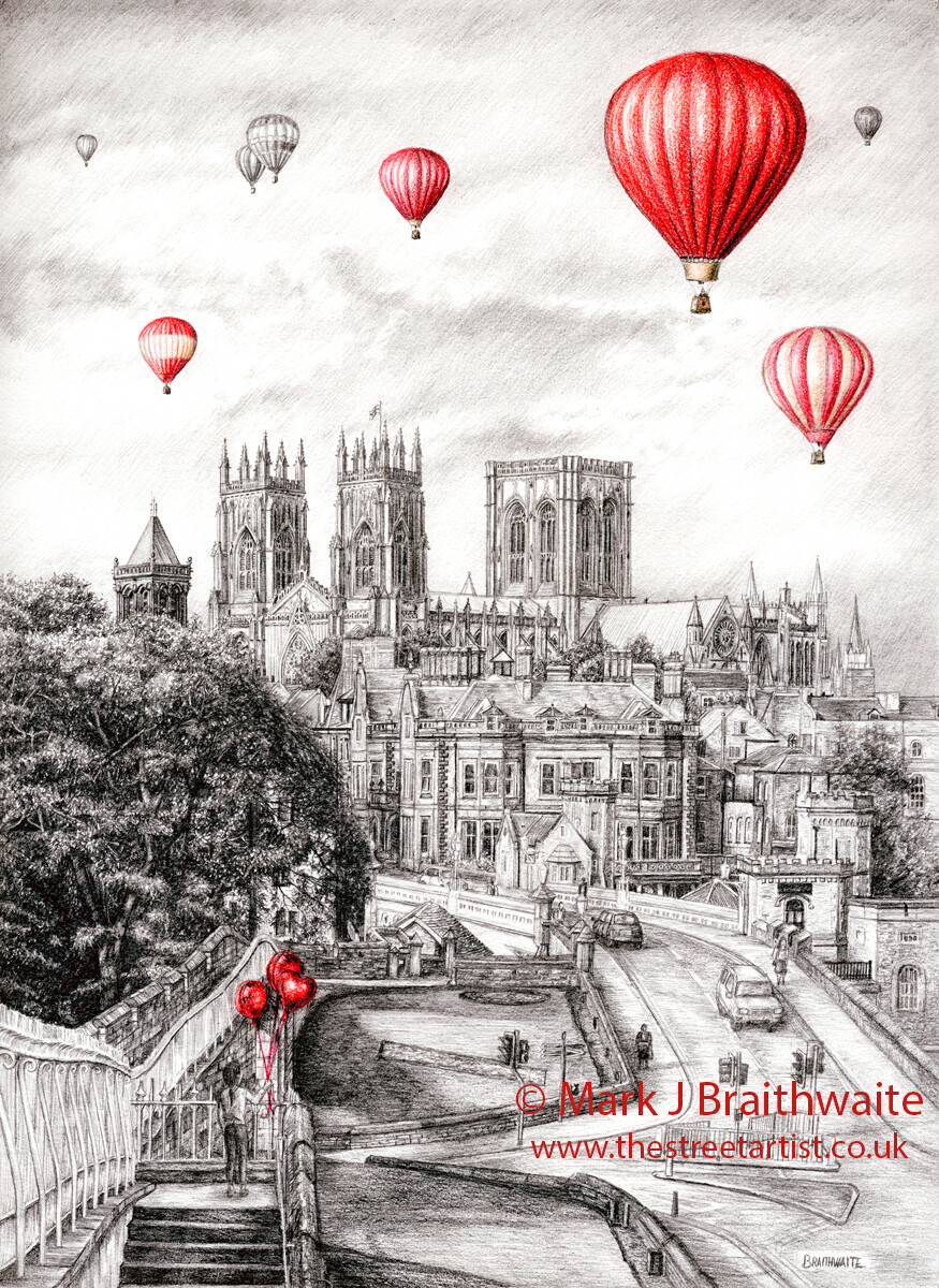 TOR9: 99 Dreams. The City Walls &amp; Minster, York. Print (size options available)