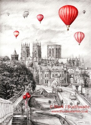 TOR9: 99 Dreams. The City Walls &amp; Minster, York. Print (size options available)