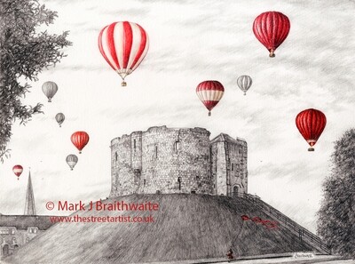 TOR11: The Highest Height, Clifford&#39;s Tower, York. Print (size options available)