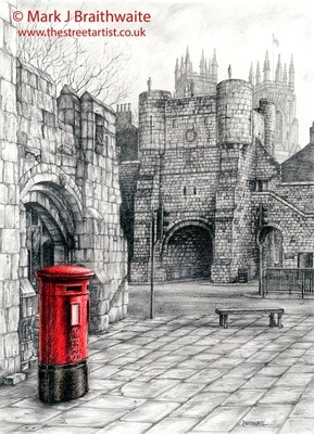 TOR4: Bootham Bar and York Minster (The Last Post), York. Print (size options available)