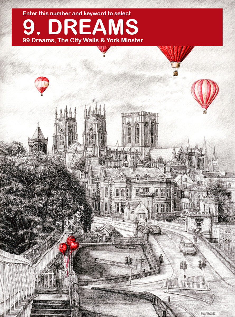4 for £15 SPECIAL OFFER, Choose 4 £5 Touch of Red Prints for £15