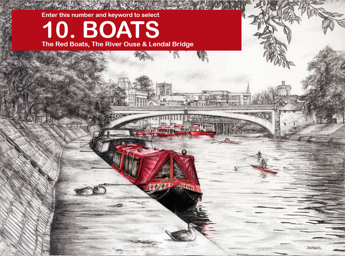 4 for £15 SPECIAL OFFER, Choose 4 £5 Touch of Red Prints for £15