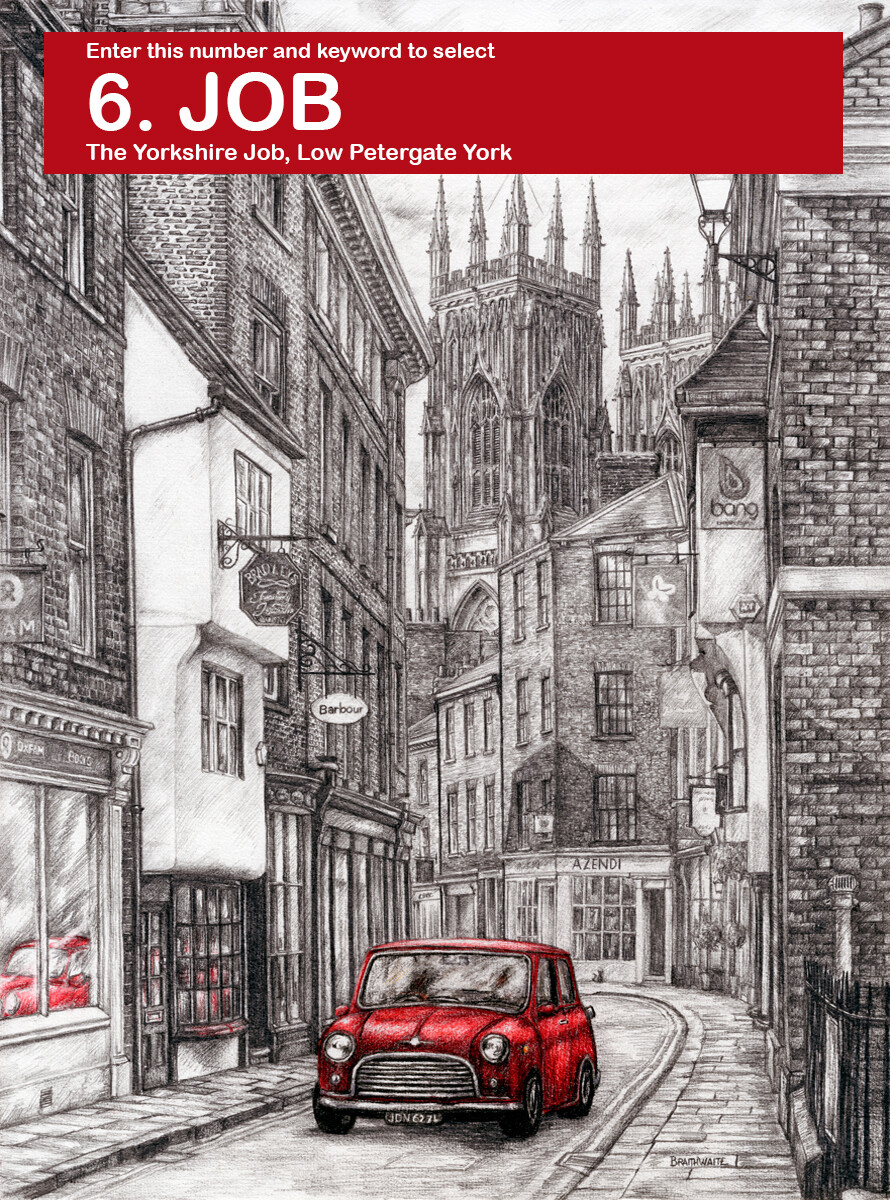 4 for £15 SPECIAL OFFER, Choose 4 £5 Touch of Red Prints for £15