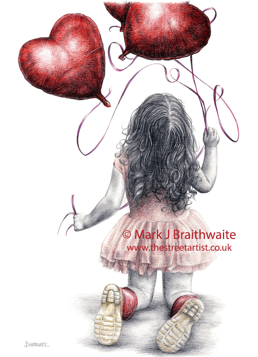 RB6, Bouncy, Bouncy Balloons.  Print (size options available) ORIGINAL AVAILABLE