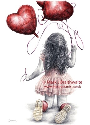 RB6, Bouncy, Bouncy Balloons.  Print (size options available) ORIGINAL AVAILABLE