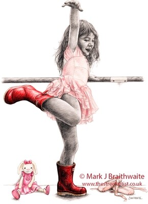 RB46, Arabesque... ish. Print (size options available) ORIGINAL AVAILABLE