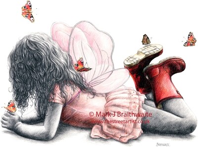 RB28, Flutterbye. Print (size options available) ORIGINAL AVAILABLE